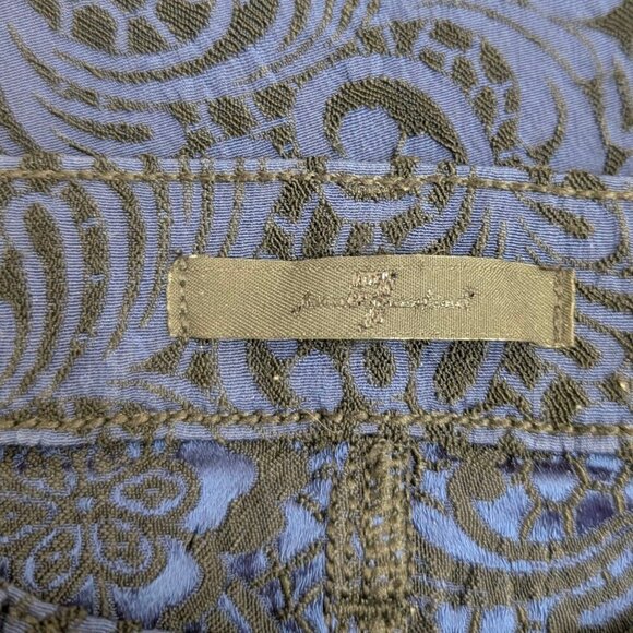 7 For All Mankind Blue Floral Lace Pants - Picture 6 of 6